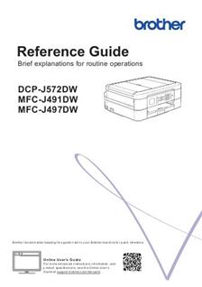 Brother MFC J497DW manual. Camera Instructions.